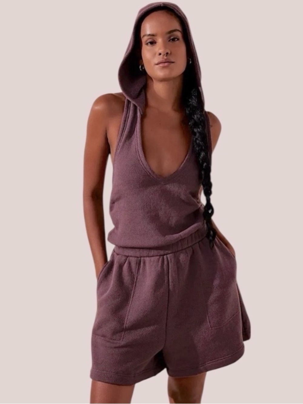 FP Beach Purple Romper Playsuit. Large